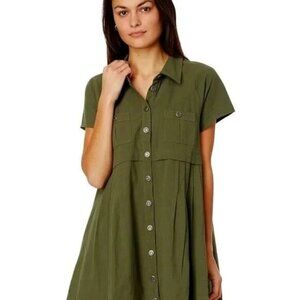 Free People Ronnie Poplin Mini Dress ~ L